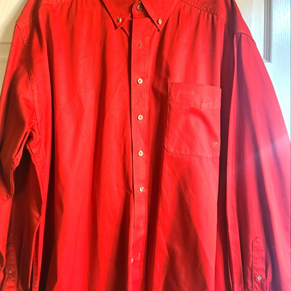 Red Ariat shirt